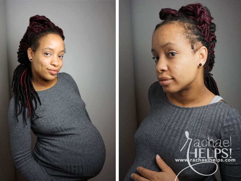 Natural hair, pregnancy braids in france