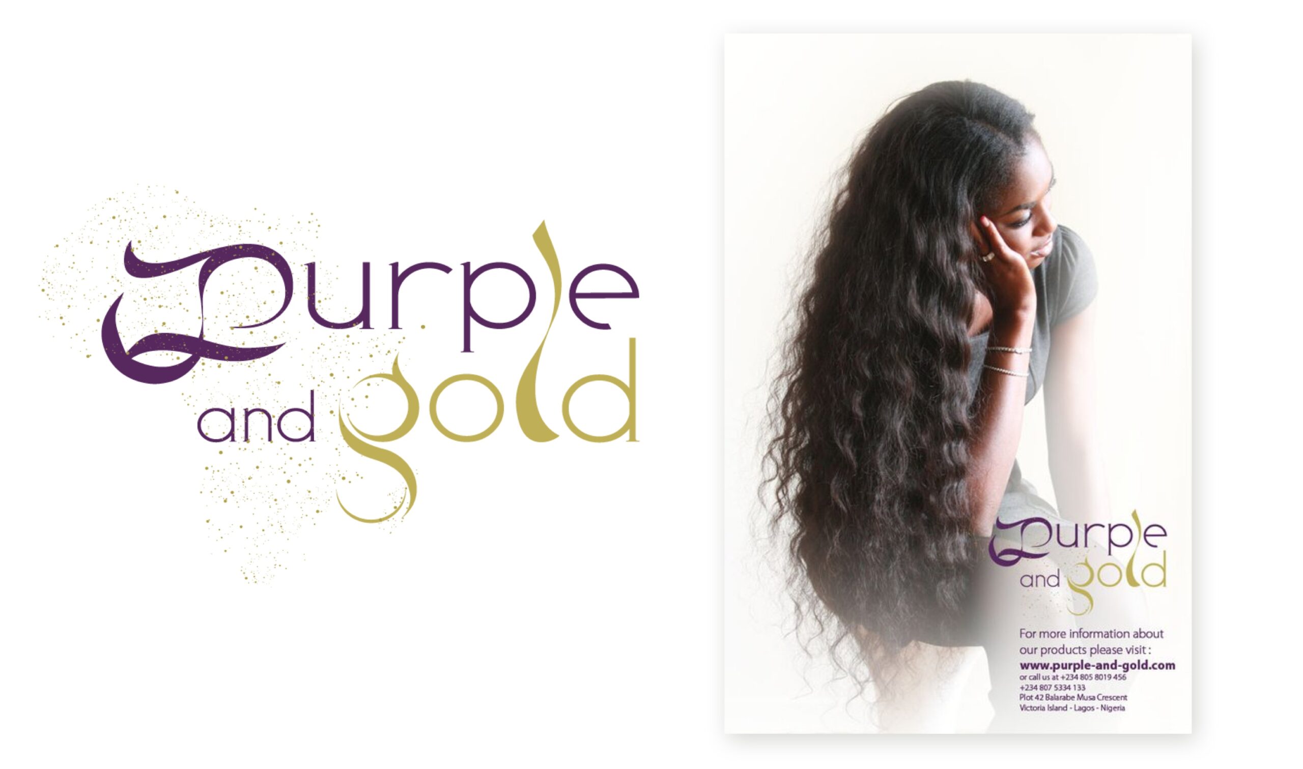 Purple and gold humain hair logo scaled
